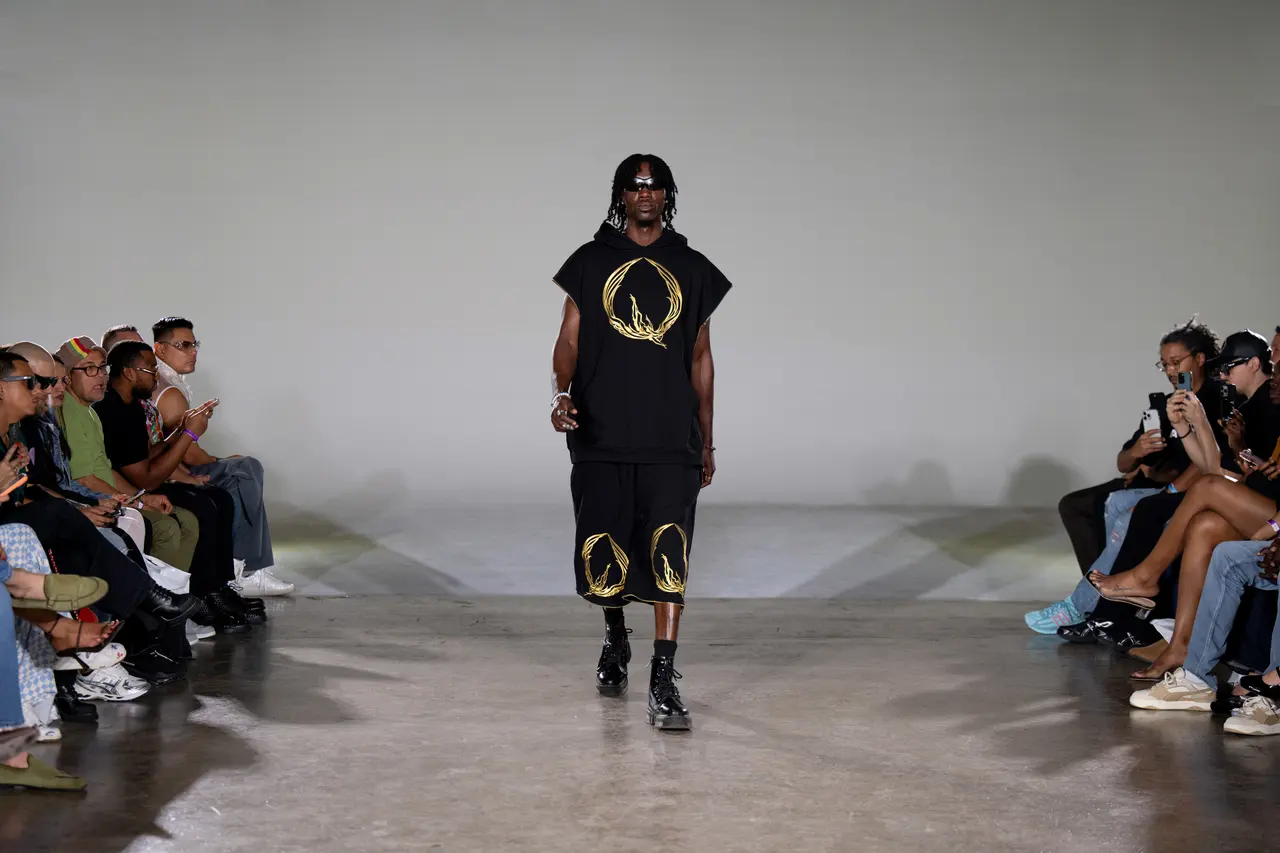 Dorvell Ferguson Jr. modeling — runway